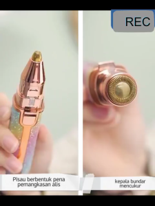 2 In 1 Alat Cukur Alis Elektrik Mini Portable / Electric Alat Cukur Bulu Wanita Epilator Pemangkas Dengan Usb Charging Lady Shaver