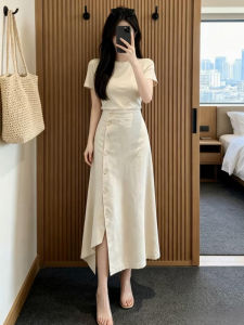 AICAILIN | Đầm Hợp Thời Trang Phong Cách Pháp Màu Trắng Dành Cho Mùa Hè