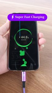 Tri-Town 5A Nylon Fast Charging Cable LED Lighting Cable Data Transmission Micro Usb Cable For OPPO Xiaomi Samsung S20 S7 S8 HTC Vivo Andriod Phone