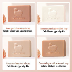 Image Beauty Honey Goat Milk Essential Oil Soap Handmade Soap Cleansing Bath Makeup Removal Soap Handmade Soap Washing Face Gift Box Set