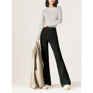 HIPPIE MISS | Pear Body Exclusive Micro Flare Denim Pants Stretch Fitted
