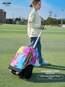 Climbable Large Capacity Rolling School Bag for Students