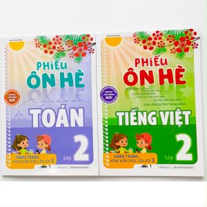 Sách Combo Phiếu ôn hè Toán và Tiếng Việt Lớp 2