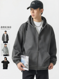 Wood soon | Leisure Hooded Solid Loose New Style Mens Cardigan Sweater