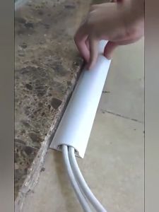 1M PVC wall line cover Cable Concealer cable hiding organizer Soft cord Extension concealer protector PVC Electric Wire Moulding Cable Trunking