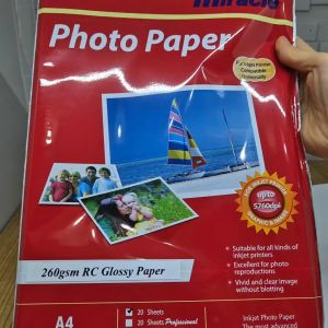 Miracle Premium Glossy Photo Paper / Kertas Foto 260 Gr Gsm