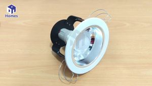 Adjustable Downlight Casing 4inch 6inch Down light Fitting E27 White suitable for every type of LED Bulb Changeable Down