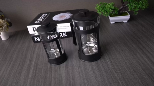 One Two Cups French Press Plunger Coffee Maker Pot - FN35