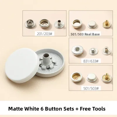 FUYU | Non-Punch Metal Snap Buttons for Clothing Decoration