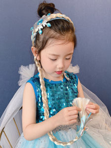 Elsa Inspired Princess Tiara Wigs Braids