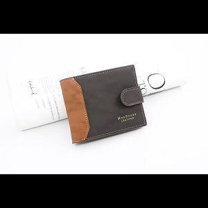 MENSPE Fashion Wallet Mens Simple Short Wallet PU Matte Business Wallets Tri-Fold Wallet Multi-Card Position Wallets Travel Purses Coin Pouch ID Credit Cards Holders