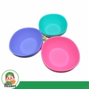 12 PCS MANGKOK PLASTIK KOTAK DAN BULAT / MANGKOK MAKAN PLASTIK LUSINAN MURAH