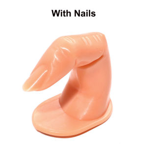 1pcs Plastic Finger Mode Manicure Practice Finger Nail Fashion Beginners Training Acrylic UV Gel Artificial Hand Finger Design
