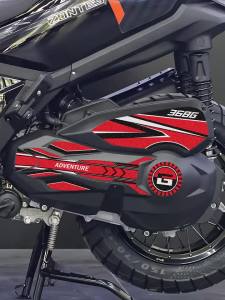 For ZONTES 368G 368 G 2024 Motorcycle Chain Cover Frosted Stickers Moto Scooter Body Decor Modification Accessories Decals Kit
