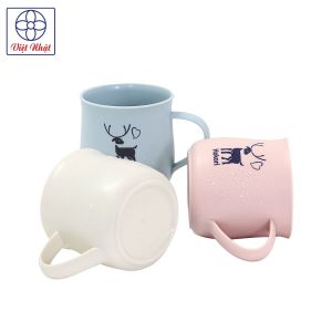 Cốc nhựa Hokori 350ml xinh xắn có quai cầm Việt Nhật 6369
