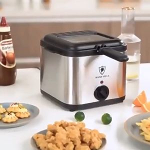 「GND Store」Pop Deep Fryer Household Large Capacity Pop Fryer Fried Fritters Fried Chicken French Fries Electric Brake Snack Stove