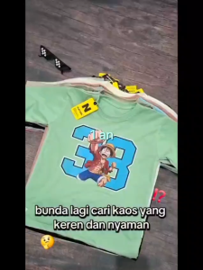 Kaos Anak Laki-laki Motif Karakter Usia 6-12 Tahun - Bahan Katun Nyaman