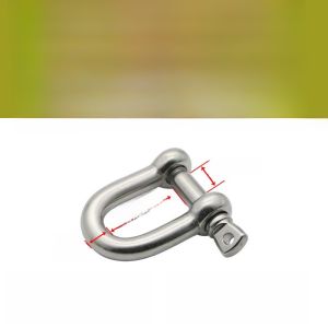 304 Stainless Steel Shackle D Type Lifting Shackle Bow Type Chain Buckle Horseshoe Type Hanging Buckle Hanging Buckle Connection Buckle M4-M16