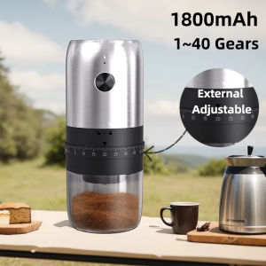 Portable Coffee Grinder Electric USB Rechargeable Home Outdoor Blenders Profession Adjustable Coffee Beans Grinding for Kitchen