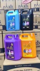 Combo 2 Can Nước Giặt Xả Paris Hương Nước Hoa 5000ml Nước Giặt Paris Không Hoá Chất An Toàn Cho Da Tẩy Siêu Sạch Siêu Lưu Hương Giặt Tay Hoặc Giặt Máy