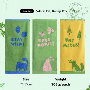 Cotton Cartoon Cute Fresh Couples Towel