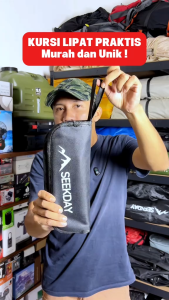 Seekday Outdoor Kursi lipat mini portabel - tas penyimpanan gratis - kursi lipat empuk Camping Bangku pancing lipat