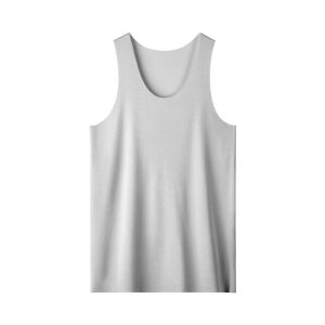 miiow | Mens Modal Ice Sensation Vest Seamless Summer Thin Sport Fitness Crossbar Running Base Shirt Inner Wear Simple Style T-Shirt