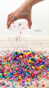 Primary Lacing Beads Rainbow Colorful Beads Stringing Montessori Educational Toys for Kids