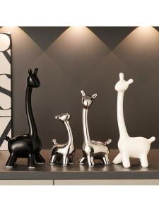 MOLORE | Deer Figurine Creative Decorative Item White Porcelain