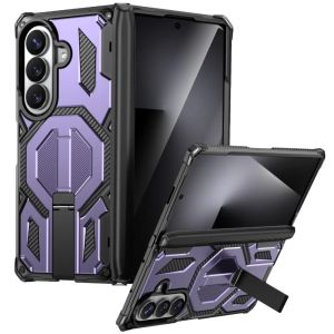 For Magsafe Magnetic Rugged Armor Phone Case Built-in Kickstand For Samsung Galaxy Z Fold 8 Ultra 7 Hinge Full Protection Cover