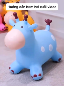 Thú Nhún Hoạt Hình Bò  Hươu Dễ Thương Cho Bé Từ 1-3 Tuổi Loại 1 Với Chất Liệu Dày Dặn An Toàn Có Nhạc Vui Nhộn