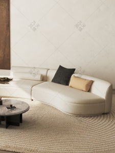 Scandinavian Accessible Luxury Curved Sofa Designer Living Room Small Apartment Combination Modern Minimalist Special-Shaped Technology Fabric Sofa
