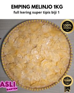 Emping melinjo mentah full kering 2kg biji 1 asli mancak serang