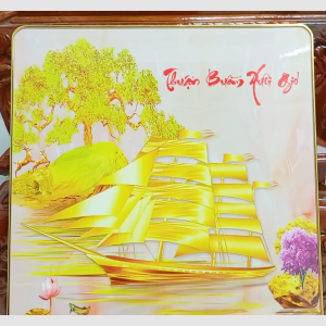 Lịch 2026 - Lịch tráng gương 34 x 60cm dày 9mm kèm bloc đại 14.5x20.5cm - Thuận Buồm Phú Quý (BV)