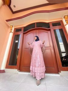 (COD) NEW Collection Gamis Pesta Kerancang Model Terbaru Brokat Import Mix Payet Mutiara //Gamis Pesta Indonesia