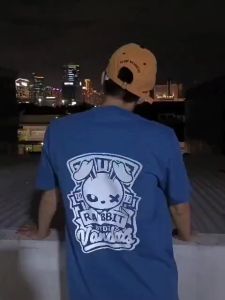 RABBIT SILVER - KAOS OBLONG PRIA DEWASA - TSHIRT DISTRO LENGAN PENDEK BAHAN KATUN COMBED 30S