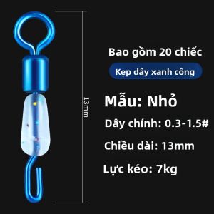WEITUOSEN | Kẹp dây câu nhanh bằng silicon có sức kéo mạnh hình chữ thập ba vòng Phụ kiện câu cá VICTORSON Thương hiệu Trung Quốc