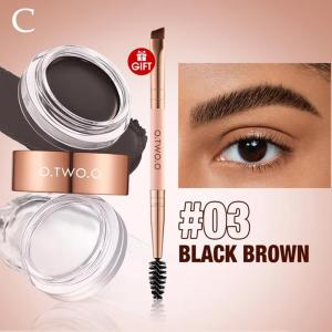 O.TWO.O Eyebrow Pomade Brow Gel Wax 2 IN 1 Waterproof Long Lasting Creamy Texture Eye Brow Tint Enhancers Cosmetics Makeup