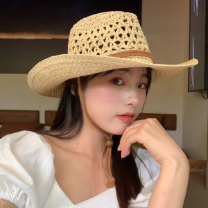 หมวกยีนส์แบบเรโทรอเมริกันสําหรับผู้หญิง ป้องกันแสงแดด เหมาะสําหรับการแคมป์ ปีนเขา วันแดดและเสื้อผ้าในท้องถนน