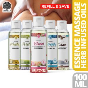 Eco Love Essence Harmony Collection - Herb Infused Massage Oils Aromatic Natural Botanical-Infused