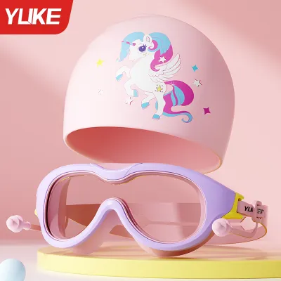 Yuke | Kính Bơi Chống Nước Chống Mờ Kính Cỡ Lớn Cho Trẻ Em