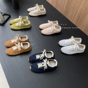 Leisure and Sports Versatile Retro Leather Trainer Shoes