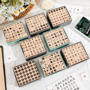 Stickers Punk | Festive Educational Wooden Stamps 42 Pieces