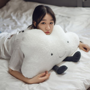 Cute Cloud Pillow Plush Toy Sleep Gift for Girls Birthday Nap Time Small Size Soft Stuffed Rabbit Dolls Star Moon Sun