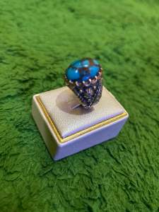 Natural Alami Pirus Mesir Biru Royal