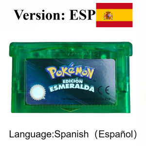 Bandai | 5 Styles España GBA Game Pokemon Series 32 Bit Video Game Cartridge Console Card Pokemon Emerald FireRed Ruby LeafGreen Sapphire