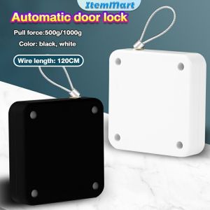 ItemMart Automatic Door Closer Punch-Free Sliding Door Closer Spring Home House Door Stopper 500g-1000g