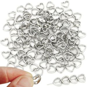 50pcs Multi-Specification CCB Hollow Large Hole Beads Electroplated Beads DIY Beaded Bracelet Earrings Spaced Beads Crafts Jewelry Accessories