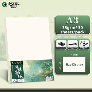Marie’s | Semi Raw & Ripe Rice Paper for Chinese Painting and Calligraphy Beginners 8K