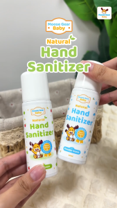 Moose Gear Baby Hand Sanitizer 60ml Apple Scent Gentle Formula Travel Friendly